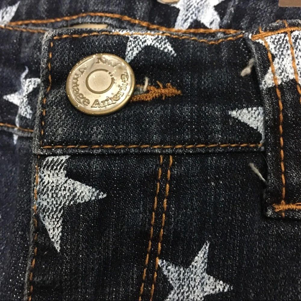 Nine West Vintage America Star Blue Denim Shorts